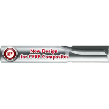 Robbjack PCD Composite Finish Router 0.75-in Dia, 2 Flute, 1-in LOC, 4-in OAL PCD-203-24-CF